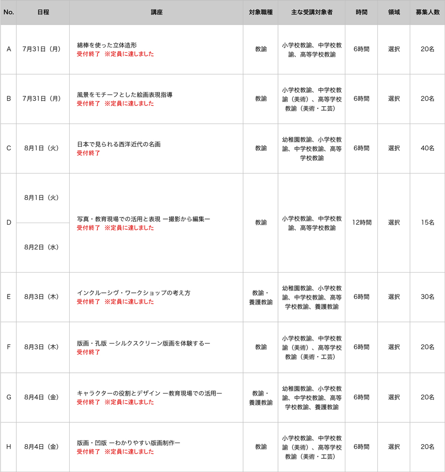 schedule
